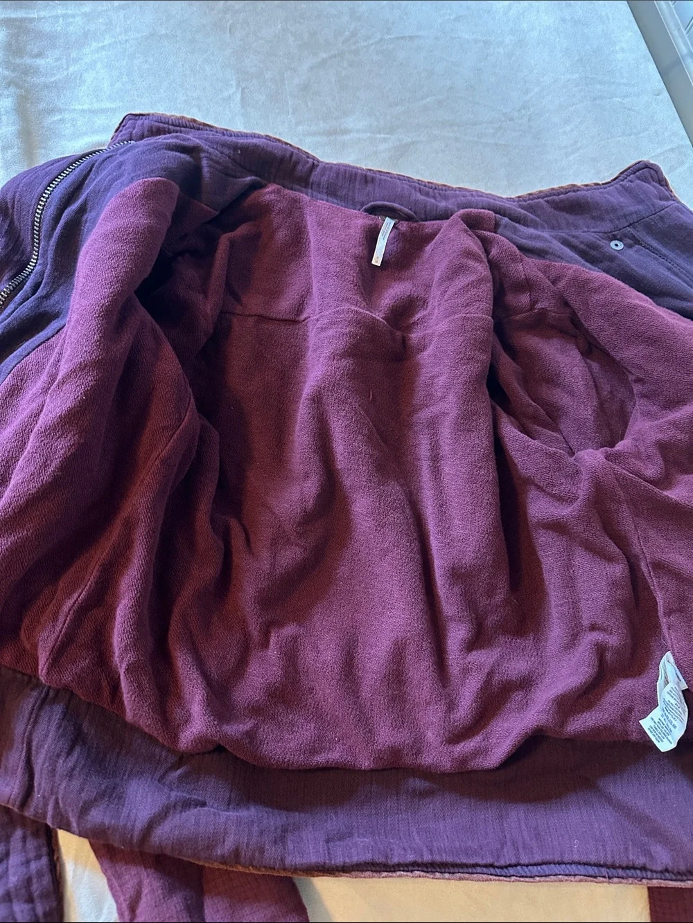 Women's Burgundy Tie-Waist Jacket